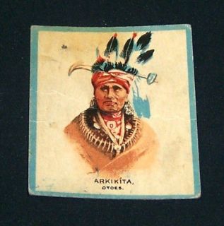 1933 Canadian Chewing Gum INDIANS Card No.40 ARKIKITA *Scarce* 