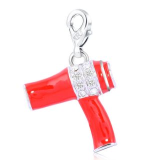 children jewelry sale Hair dryer Shape Red Ruby Fashion Charms For 
