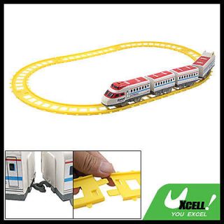 Child Plastic Railway 4 Cars Battery Powered Train Toy