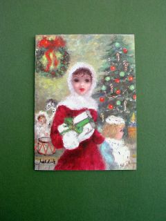 EXQUISITE CHRISTMAS CARD ~ CHERRY JEFFE HULDAH ~ RARE ~ HALLMARK 