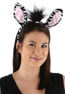 Childs Zebra Ears And Tail Kids Halloween Costume Kit