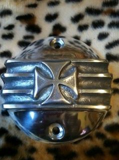   IRON CROSS CHOPPER BOBBER CAFE FINNED POINTS COVER MOTORCYCLE rat rod