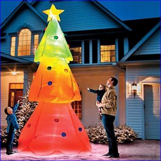 CHRISTMAS HUGE 10FT ANIMATED COLOR CHANGING TREE AIRBLOWN INFLATABLE