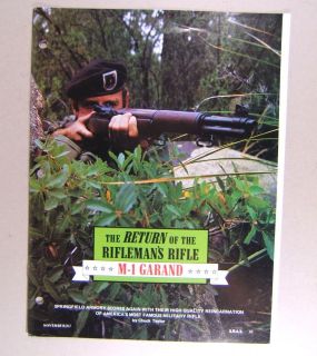   11 SWSAT   M1 GARLAND THE RETURN OF THE RIFLEMANS RIFLE   REPRINT