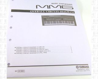 Yamaha MM6 Synthesizer Circuit Diagrams Manual