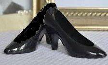 24 Black Fillable Cinderella Slipper Wedding Favor Holders plastic 