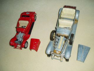 OLD HUBLEY DIE CAST CARS, TO RESTORE OR LOTS OF GOOD PARTS, RARE 