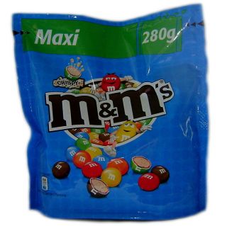 MAXI 280g bag crispy   335g bag peanut or choco   fresh 