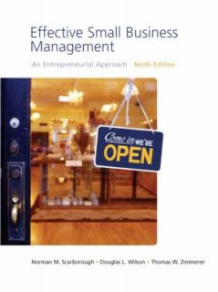 Effective Small Business Management by Thomas W. Zimmerer, Douglas L 