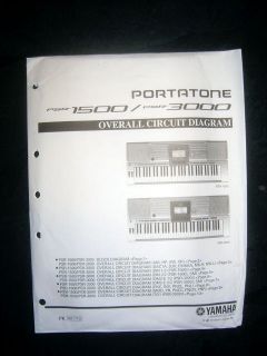 Yamaha Portatone PSR 1500 / PSR 3000 Circuit Diagram