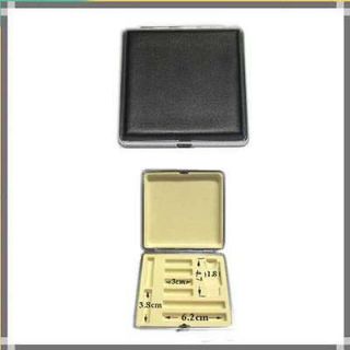   Quality Electronic E Cigarette Case Box Black Square Metal Leather