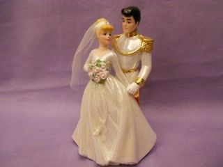 Disney Cinderella & Prince Porcelain Wedding Cake Topper Figurine 5 3 
