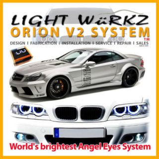 BMW E46 2004 2006 coupe headlight LED Angel Eyes Kit demon eyes halo 