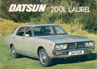 Datsun Nissan Laurel 200L Saloon 1973 75 UK Market Sales Brochure