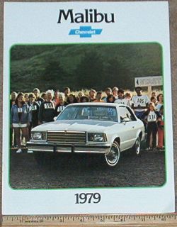 1979 79 Chevy Chevrolet Malibu Classic Sedan Etc Car Dealer Sales 