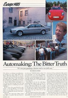 1985 Bitter SC Factory Classic Article P67