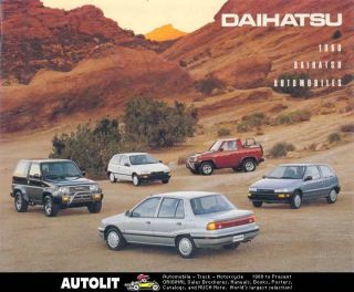 1990 Daihatsu Charade & Rocky SUV Brochure