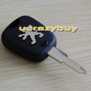 BUTTON buttons Blank Remote Key Shell Case Fob For Peugeot 106 206 