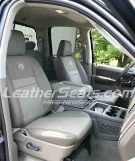 2006   2008 Dodge Ram Quad Cab Custom Leather Trimmed Upholstery Seat 