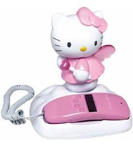 New Hello Kitty Corded Telephone Caller ID Memory Spectra Décor Gift
