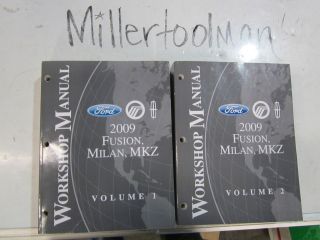 2009 FORD FUSION MILAN MKZ 2 VOLUME SERVICE SHOP REPAIR MANUALS 