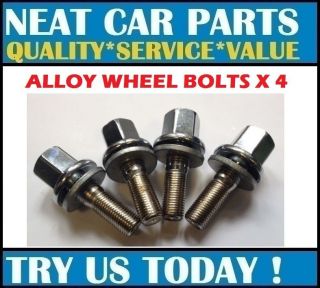 ALLOY WHEEL BOLTS FOR PEUGEOT 106 205 206 306 309 405 960587 X 4 OE 