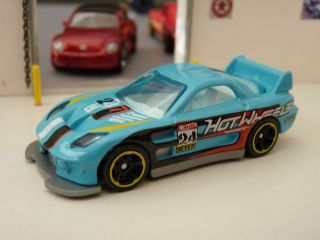 Hot Wheels baby blue 24/Seven Mazda RX 7 loose 164 scale