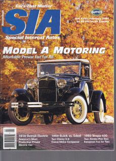 SIA #181, Model A, Detroit Electric, 60 Buick/Edsel, Vespa 400 