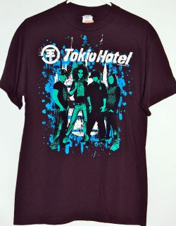 Tokio Hotel Group Photo black tee t shirt