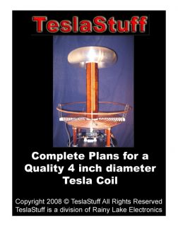 Quality Tesla Coil Constuction Plans 90 Color Pictures