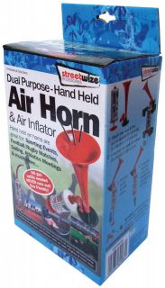 HAND HELD AIR HORN & INFLATOR   NO REFILLS NEEDED   FOOTBALL SPORTING 