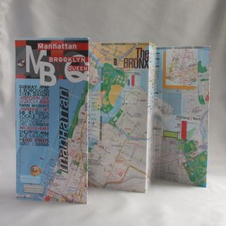 Map Laminated Manhattan Brooklyn Queen New York NY [Best Seller 