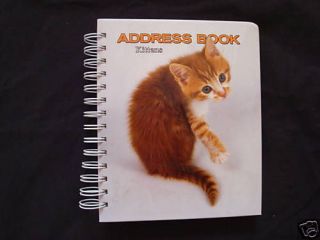 KITTEN CAT BREEDS ADDRESS BOOK SPIRAL BOUND