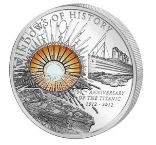   Windows Of History 100th Anniversary Silver Coin 10$ Cook Islands 2012