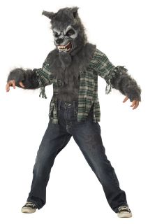 Child Wolf Howling At The Moon Costume Halloween