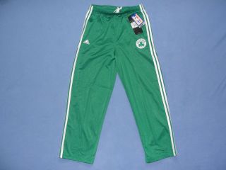 New Adidas Boston Celtics Youth Boys (Sizes 8 20) 3 Stripe Track Pants 