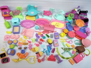 Littlest Pet Shop LPS LOT Accessories ONLY Scooter Blythe items Beds 