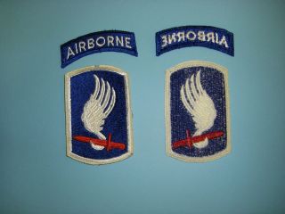 b0909 Vietnam 173rd Airborne Brigade patch cut edge pre 68