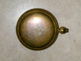   WWII USCE US ARMY CORPS OF ENGINEERS POCKET WATCH STYLE COMPASS USA