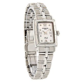 Raymond Weil Parsifal Ladies Mop Diamond Swiss Quartz Watch 9741 ST 