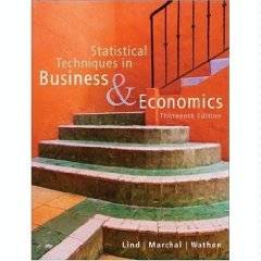 Statistical Techniques in Business and Economics by Samuel Adam Wathen 