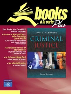 Criminal Justice by Jay S. Albanese 2005, Other Ringbound
