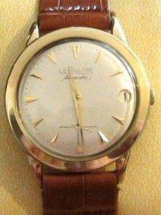 LECOULTRE VINTAGE MASTER MARINER MENS, 14K GOLD FILLED AUTOMATIC DATE
