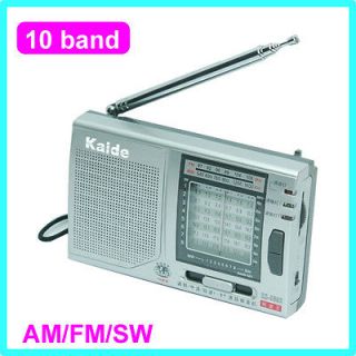 AM/FM/SW1 8 10 Band Shortwave Radio World Receiver New