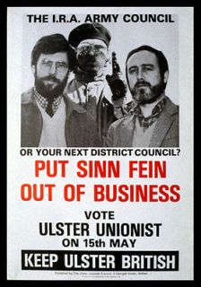Vintage Ulster Unionist / Sinn fein controversial 1980s election 