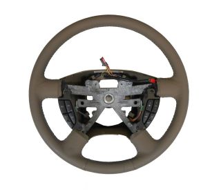   NEW GENUINE OEM FORD LEATHER STEERING WHEEL TAN CRUISE CLIMATE CONTROL