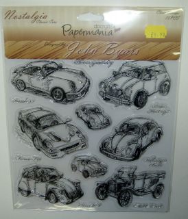 John Byars Docrafts classic car rubber stamps set of 15. Model T 