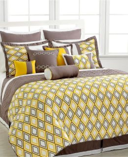   Queen King Yellow Grey Beige Comforter Set With Coverlet/sheet set