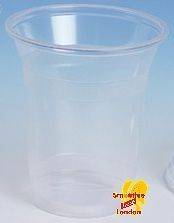 1000 x CLEAR PLASTIC CUPS   Ideal for Smoothies, Milkshakes, Salads 