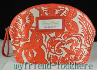 CLINIQUE Floral Cosmetic Makeup Bag by Designer Tracy Reese